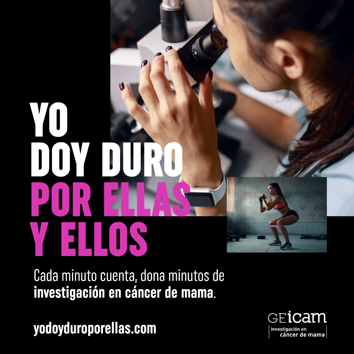 campaña GEICAM #yodoyduroporellasyellos
